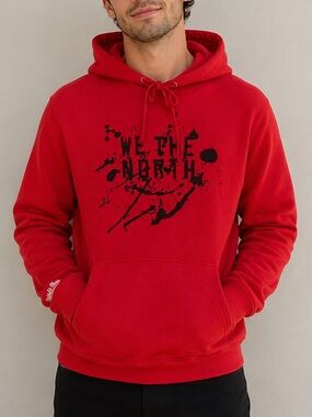 Mitchell & Ness We The North Hoodie Red Pullover Size Medium Toronto Raptors